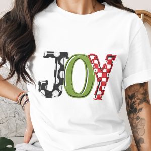 Joy T-Shirt, Holiday T-Shirt, Festive Shirt, Christmas Tee, Women's T-Shirt, Gift Idea, Graphic T-Shirt, Unique Shirt, Fun T-Shirt