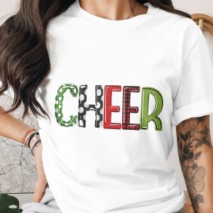 Cheer T Shirt, Holiday T Shirt, Christmas Cheer, Festive T Shirt, Celebration Top, Holiday Season Apparel, Gift Idea