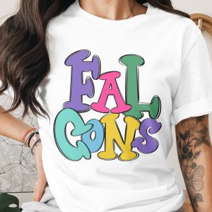Falcons Fan T-Shirt, Retro Inspired, Colorful Design, Sports Apparel, Gift for Football Fan, Trending Now, Unisex Tee, Casual Wear