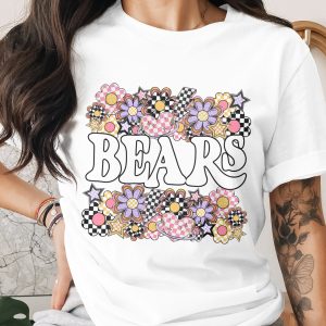 Bears T-Shirt, Floral Shirt, Checkered, Retro T-Shirt, Trendy Shirt, Colorful T-Shirt, Fun Gift, Star T-Shirt, Hearts T-Shirt