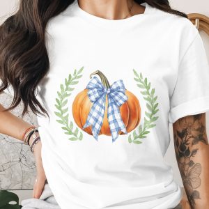 Pumpkin Bow T-Shirt, Autumn T Shirt, Fall T Shirt, Pumpkin Shirt, Cute Fall Shirt, Fall Outfit, Pumpkin Bow, Harvest T Shirt
