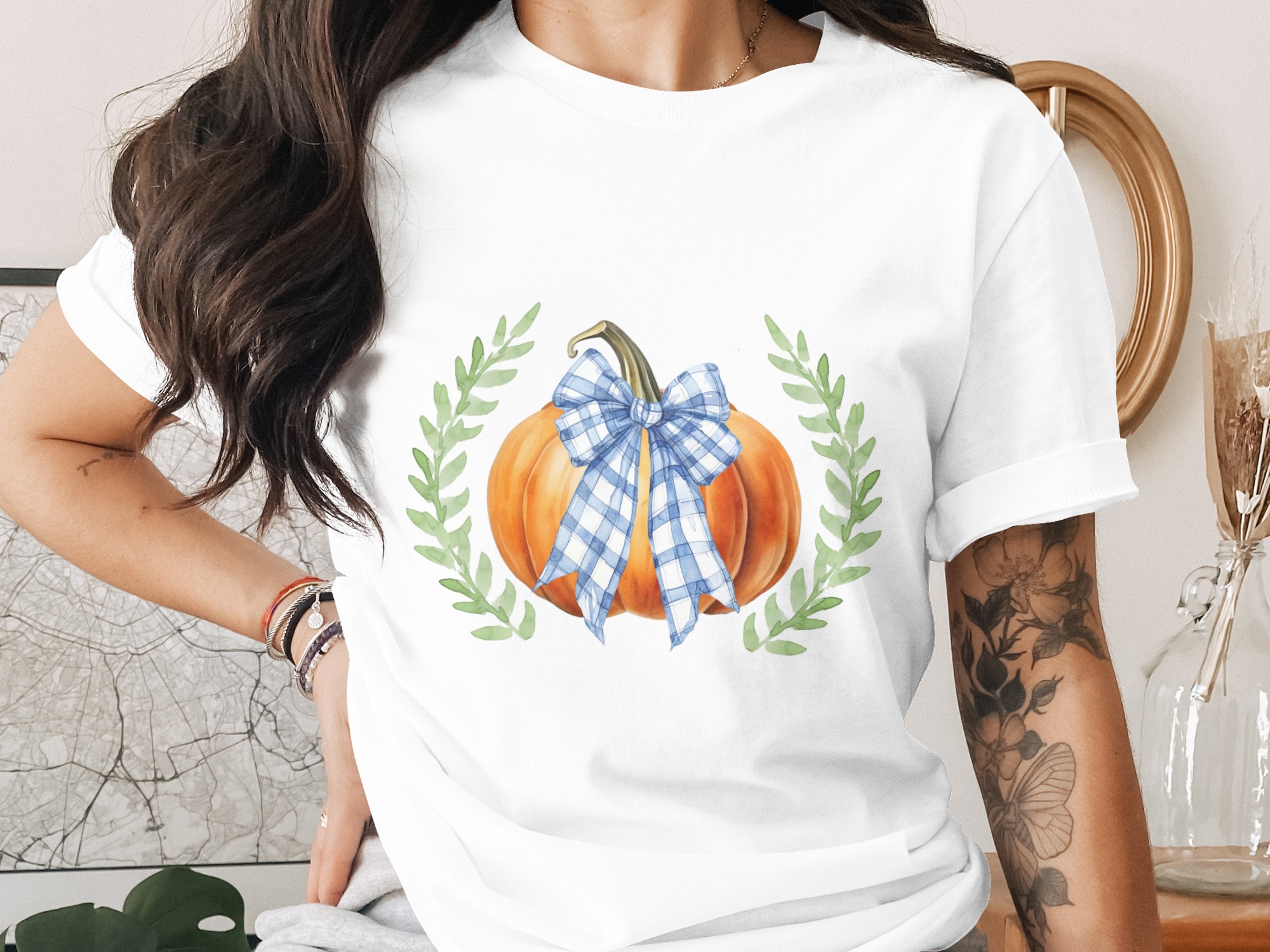 Pumpkin Bow T-Shirt, Autumn T Shirt, Fall T Shirt, Pumpkin Shirt, Cute Fall Shirt, Fall Outfit, Pumpkin Bow, Harvest T Shirt
