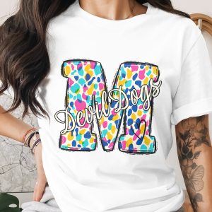 Devil Dogs T-Shirt, Marine Corps T-Shirt, Military T-Shirt, Mascot T-Shirt, Colorful Graphic Tee, Gift for Military