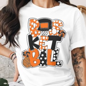 Basketball T Shirt, Sports Lover Tee, Trendy Design Shirt, Gift for Basketball Player, Women's Basketball T Shirt, Cute Graphic Tee