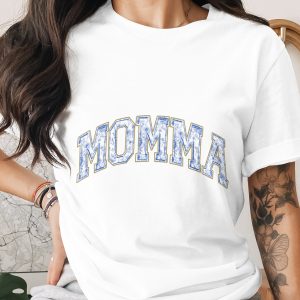 Momma T Shirt, Floral Mom Shirt, Mother's Day Gift, Gift for Mom, New Mom Tee, Cute Mom Outfit, Trendy Mom Style TShirt