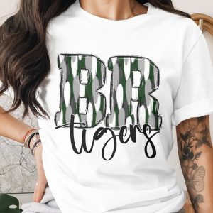 BR Tigers T Shirt, Game Day Shirt, Sports Fan Tee, School Spirit Top, Graphic Tee, Team Pride Apparel, Spirit Wear T Shirt, Tigers T Shirt