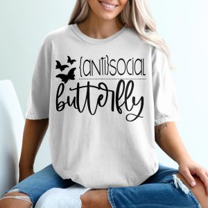 Antisocial Butterfly T-Shirt, Introvert Shirt, Funny Butterfly Shirt, Socially Awkward Tee, Cute T Shirt Gift, Sarcastic T-Shirt