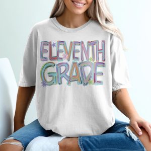 Eleventh Grade T-Shirt, Colorful Design, Back to School Shirt, 11th Grade Tee, Student Gift, Graduation Shirt, School Spirit, Trendy T Shirt