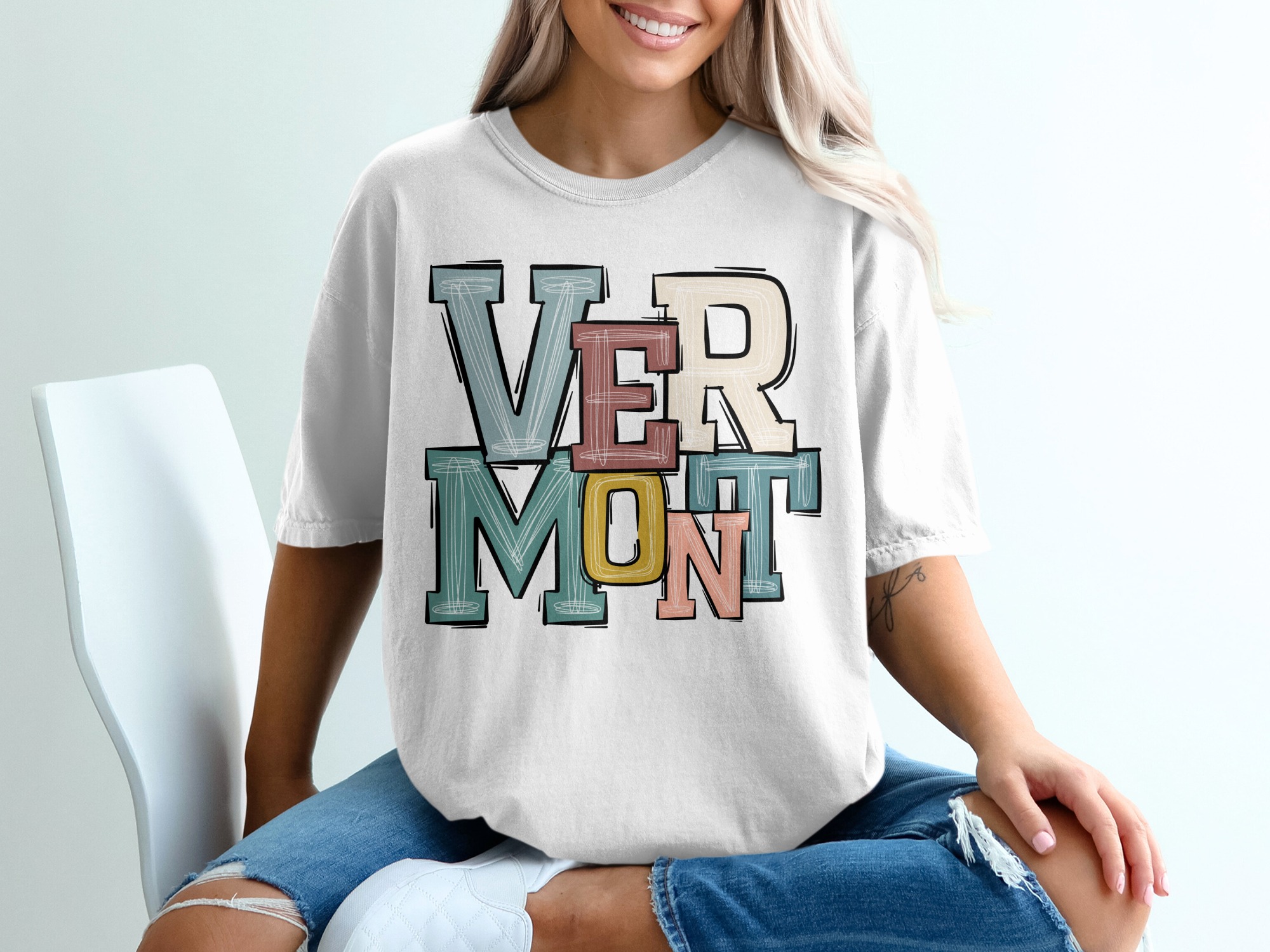 Vermont State Pride Graphic Design Women T-Shirt