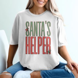 Santa's Helper T-Shirt, Christmas T-Shirt, Holiday Shirt, Festive Tee, Santa Helper Shirt, Christmas Gift Idea, Funny Christmas Shirt