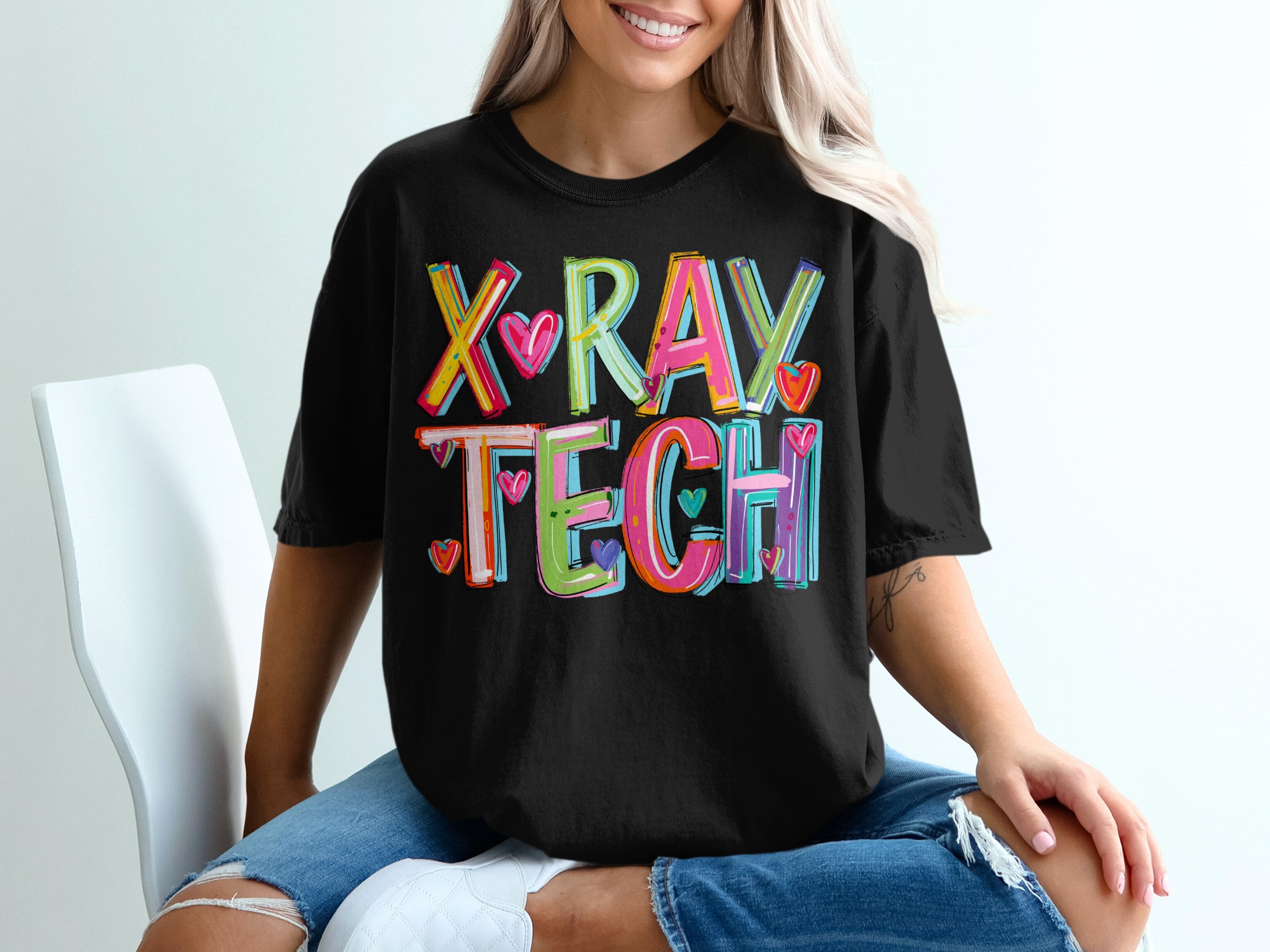 X Ray Tech T-Shirt, Cute Radiology Tee, Radiology Technician Shirt, Rad Tech Gift, Medical T-Shirt, Future X Ray Tech Tee - Image 2