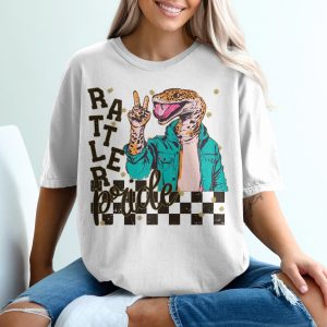 Rattler Peace Reptile Cool Outfit Graphic Animal T-Shirt