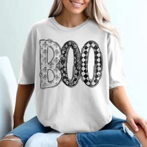 Spooky Season Boo T-Shirt, Halloween Graphic Tee, Festive Holiday Shirt, Cute Ghost, Trendy October Gift, Unique Fall Apparel, Unisex Fit