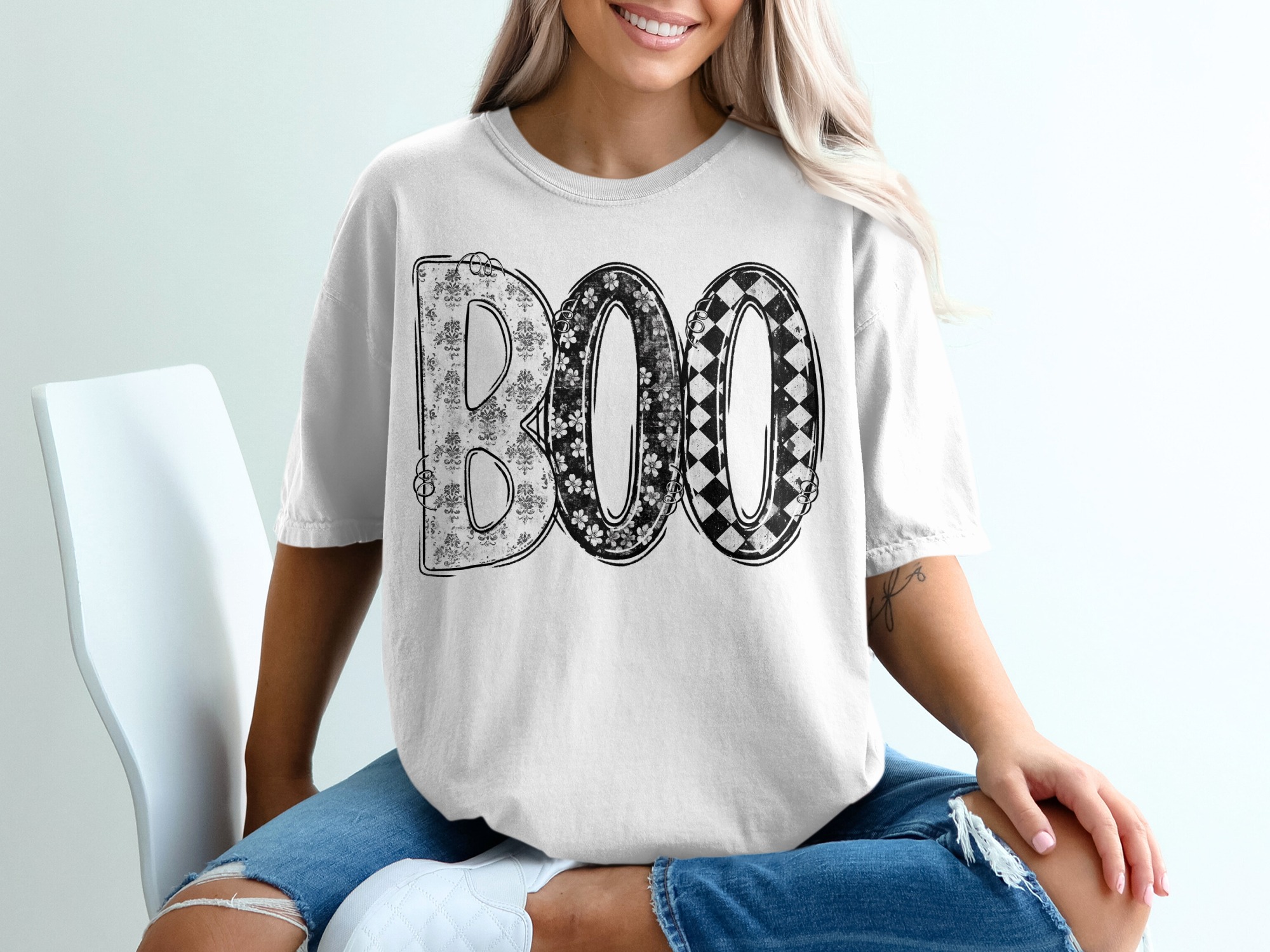 Spooky Season Boo T-Shirt, Halloween Graphic Tee, Festive Holiday Shirt, Cute Ghost, Trendy October Gift, Unique Fall Apparel, Unisex Fit