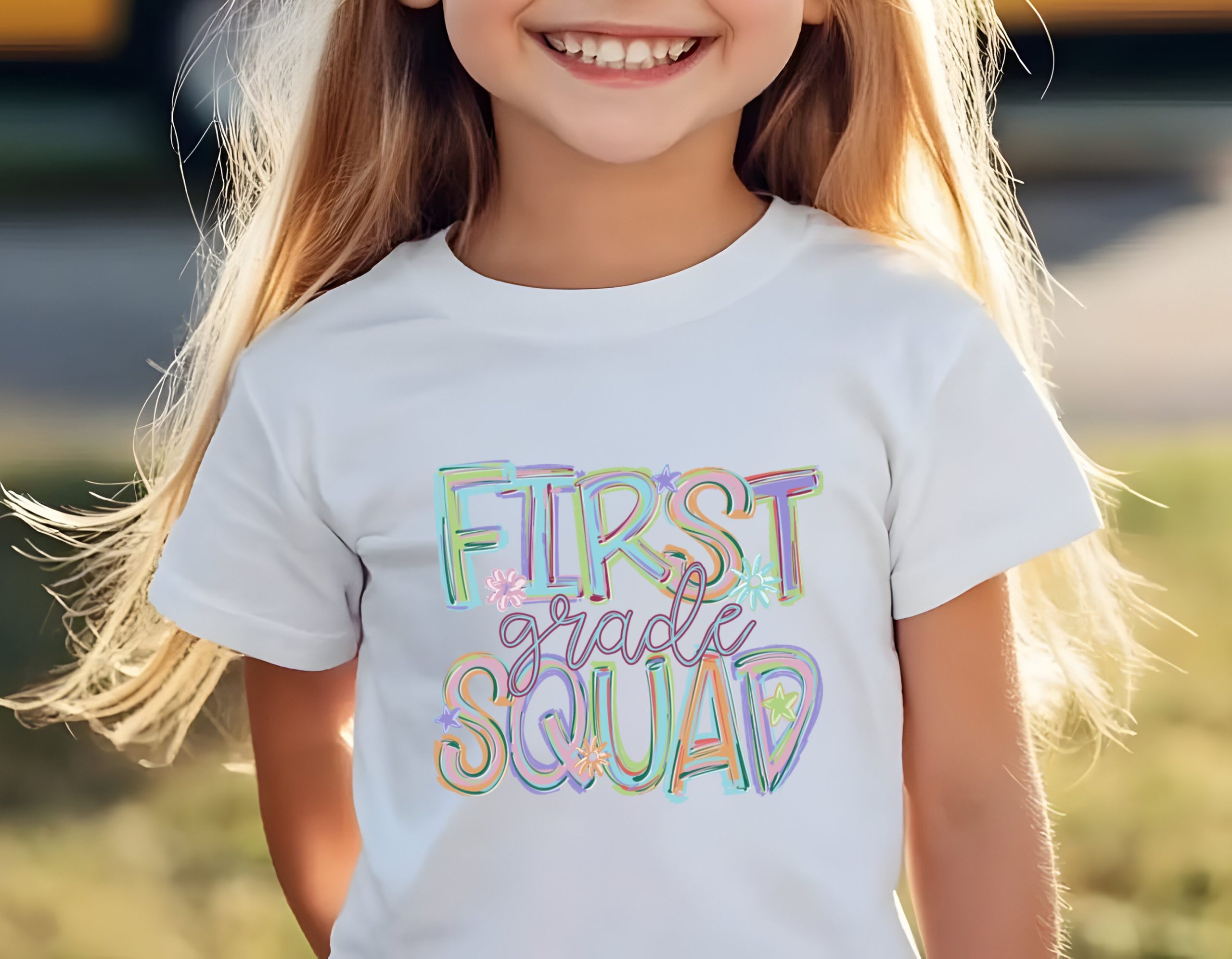 First Grade Squad T-Shirt, Back to School Shirt, Colorful Design, Elementary School Tee, Teacher Gift, Student Apparel - Image 2
