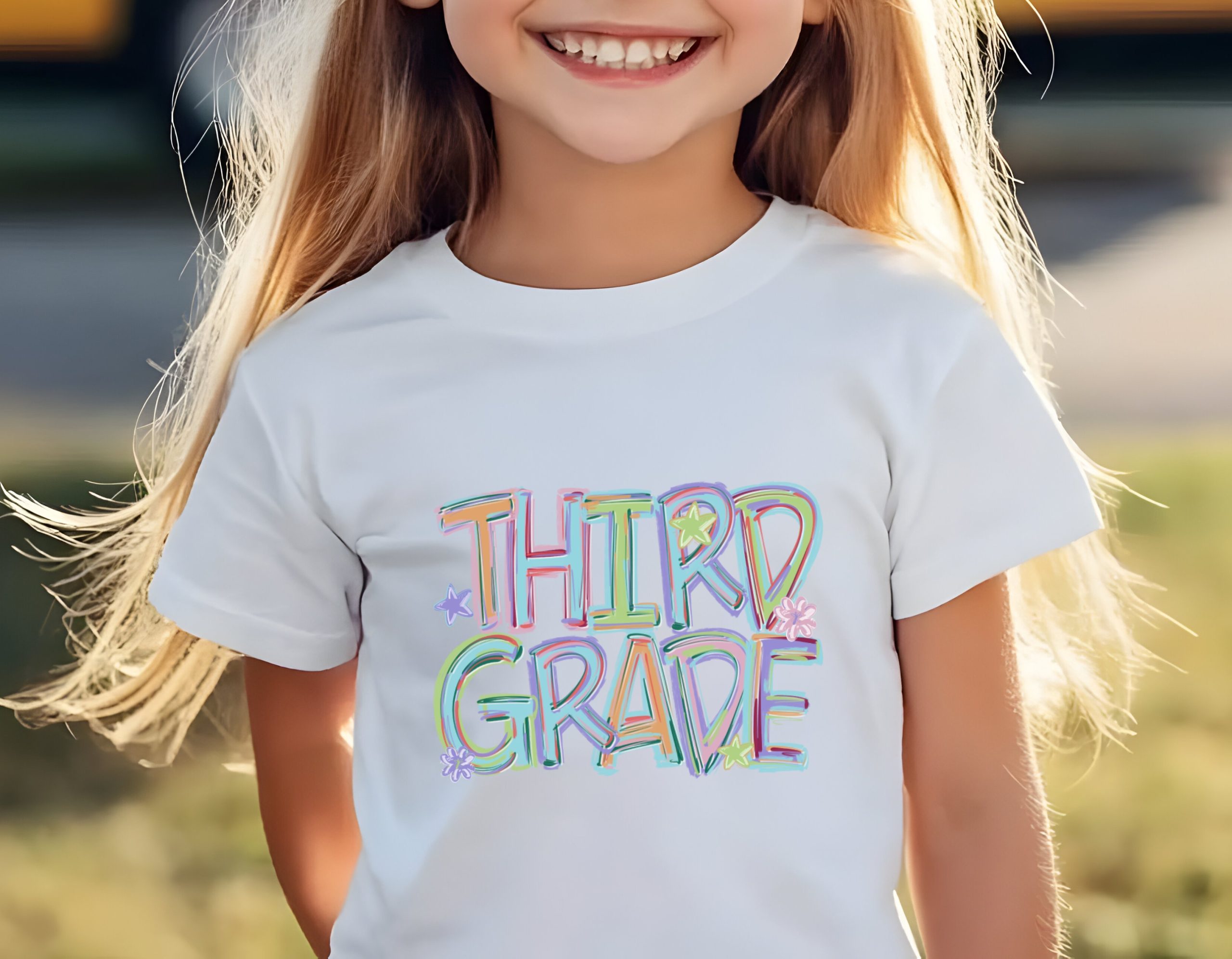 Third Grade T Shirt, Colorful Back to School Tee, Elementary School Shirt, Cute Kids T Shirt, Third Grader Gift, Student Shirt - Image 2