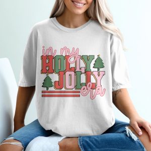 Holly Jolly Era T-Shirt, Christmas Shirt, Holiday Shirt, Festive Top, Retro Xmas Tee, Cute Christmas Outfit, Gift Idea, Holiday Cheer
