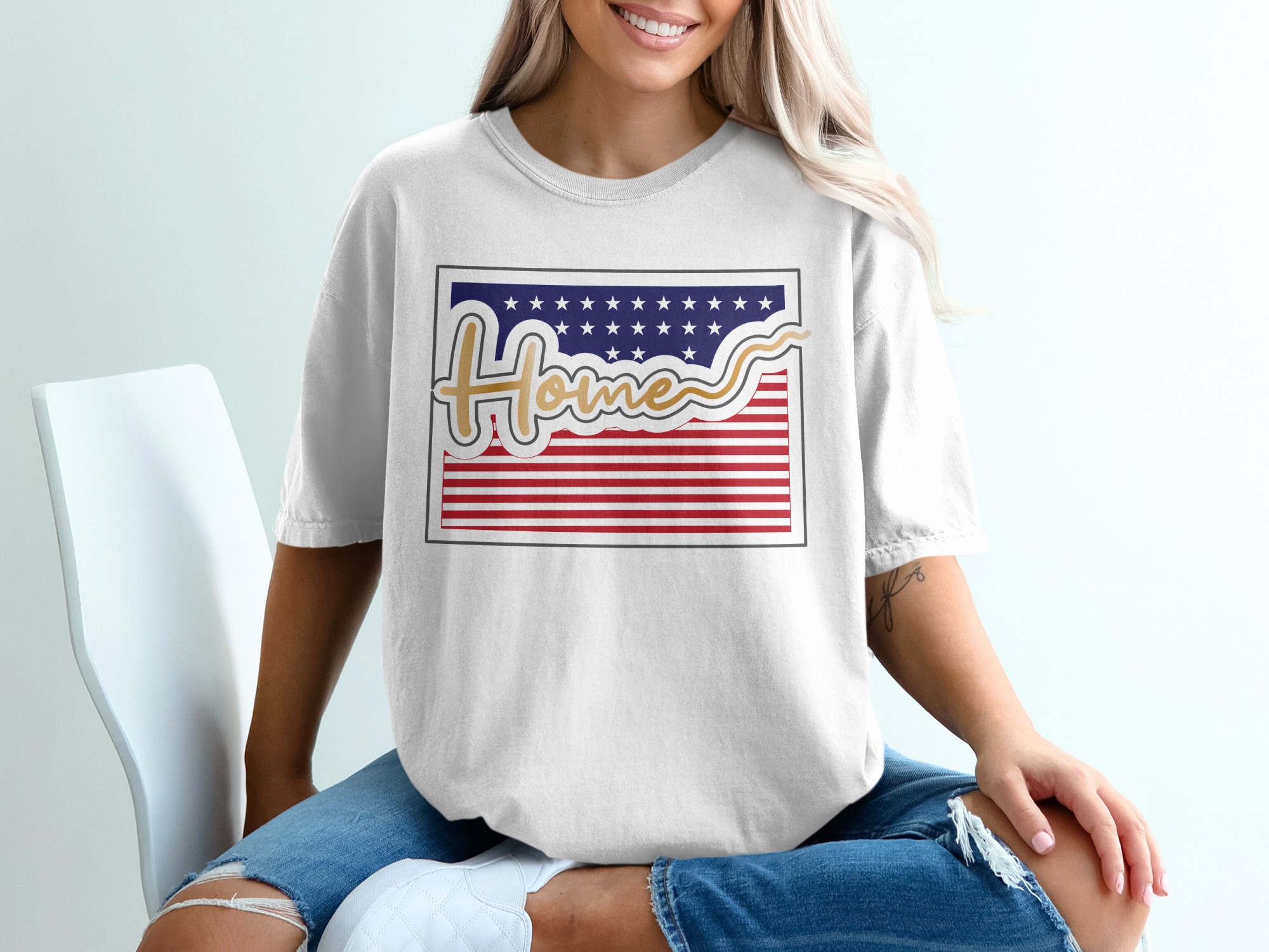 Home State T-Shirt, Patriotic Shirt, USA Flag T Shirt, United States Home Tee, American Pride Gift, Country T Shirt