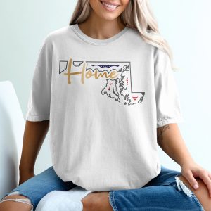 Maryland Home T-Shirt, MD State Pride Tee, Hometown Apparel, USA Map Shirt, Maryland Souvenir, American Pride Clothing, Maryland Gift Idea