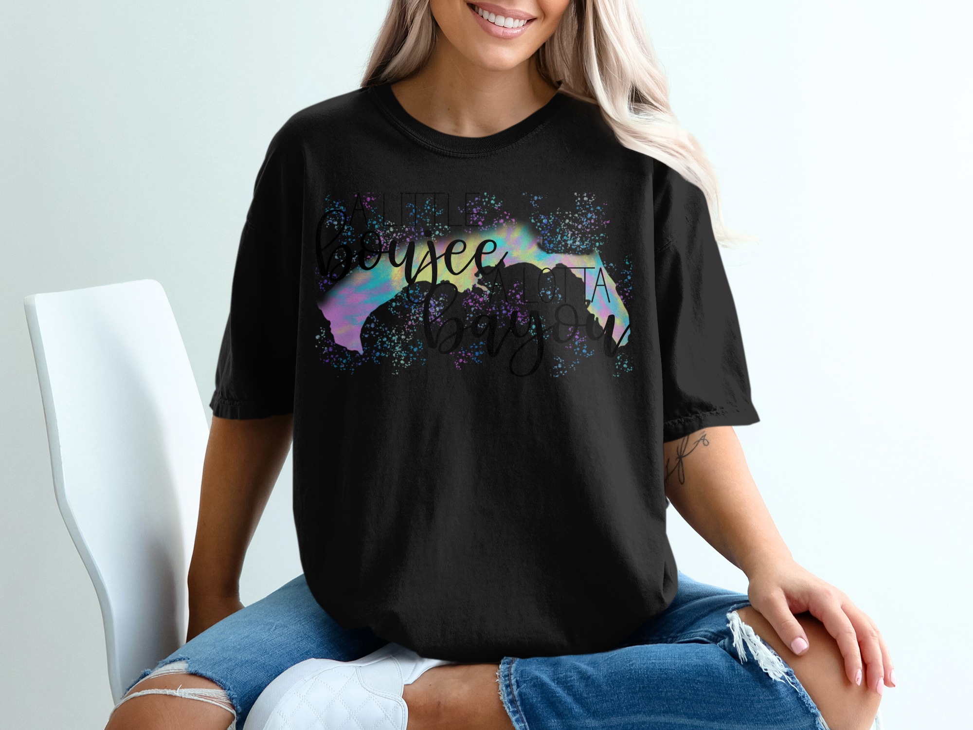 Boujee Bayou T-Shirt, Southern Charm, Louisiana State Pride, Colorful Tee, Trendy Top, Gift for Her, Vacation Shirt, Unisex Tee - Image 2