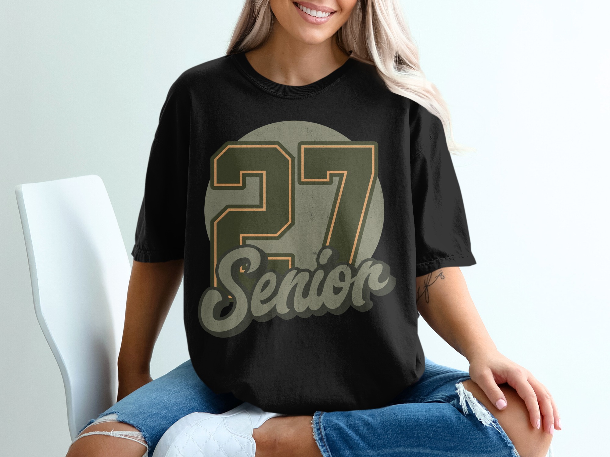 Senior 2027 Long Sleeve T-Shirt, Graduation Gift, Class of 2027 Shirt, High School Graduation Tee, College Graduation Shirt - Image 2