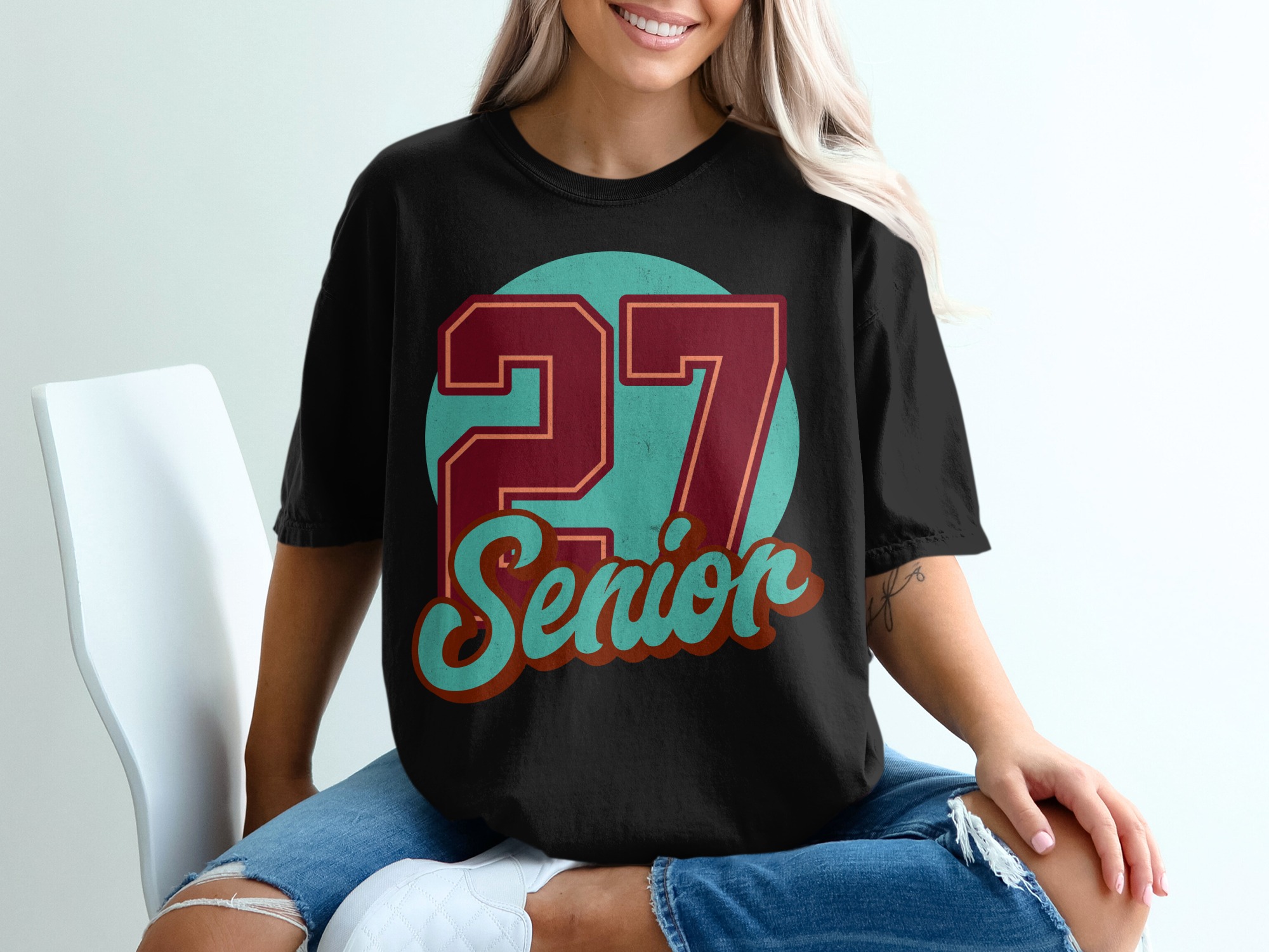 Senior 2027 Long Sleeve T-Shirt, Class of 2027 Tee, Graduation Gift, High School Senior, College Senior Shirt, Last First Day Shirt - Image 2