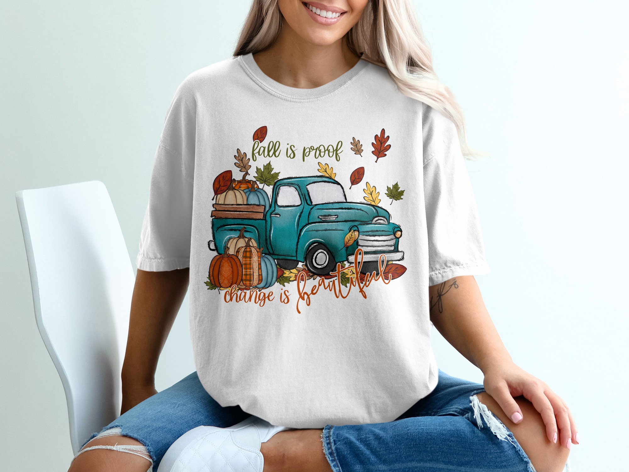 Fall Is Proof That Change Is Beautiful Graphics T-Shirt