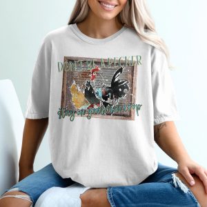 Don't Be A Pecker T-Shirt, Stay In Your Own Coop, Funny Chicken Tee, Watercolor Rooster, Farmhouse Humor Gift, Country Saying Apparel