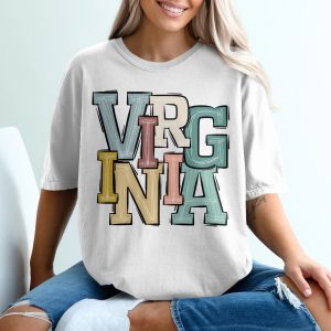 Virginia Graphic Novelty Print Women's Relaxed Fit T-Shirt