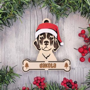 Custom AMERICAN FOXHOUND Dog Ornament, Pet Memorial Ornament, Personalized Pet Wood Ornament, Dog Christmas Ornament, Pet Ornament, Holiday Decor, Dog Gift