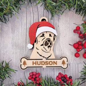 Custom ANATOLIAN SHEPHERD Dog Ornament, Pet Memorial Ornament, Personalized Pet Wood Ornament, Dog Christmas Ornament, Pet Ornament, Holiday Decor, Dog Gift