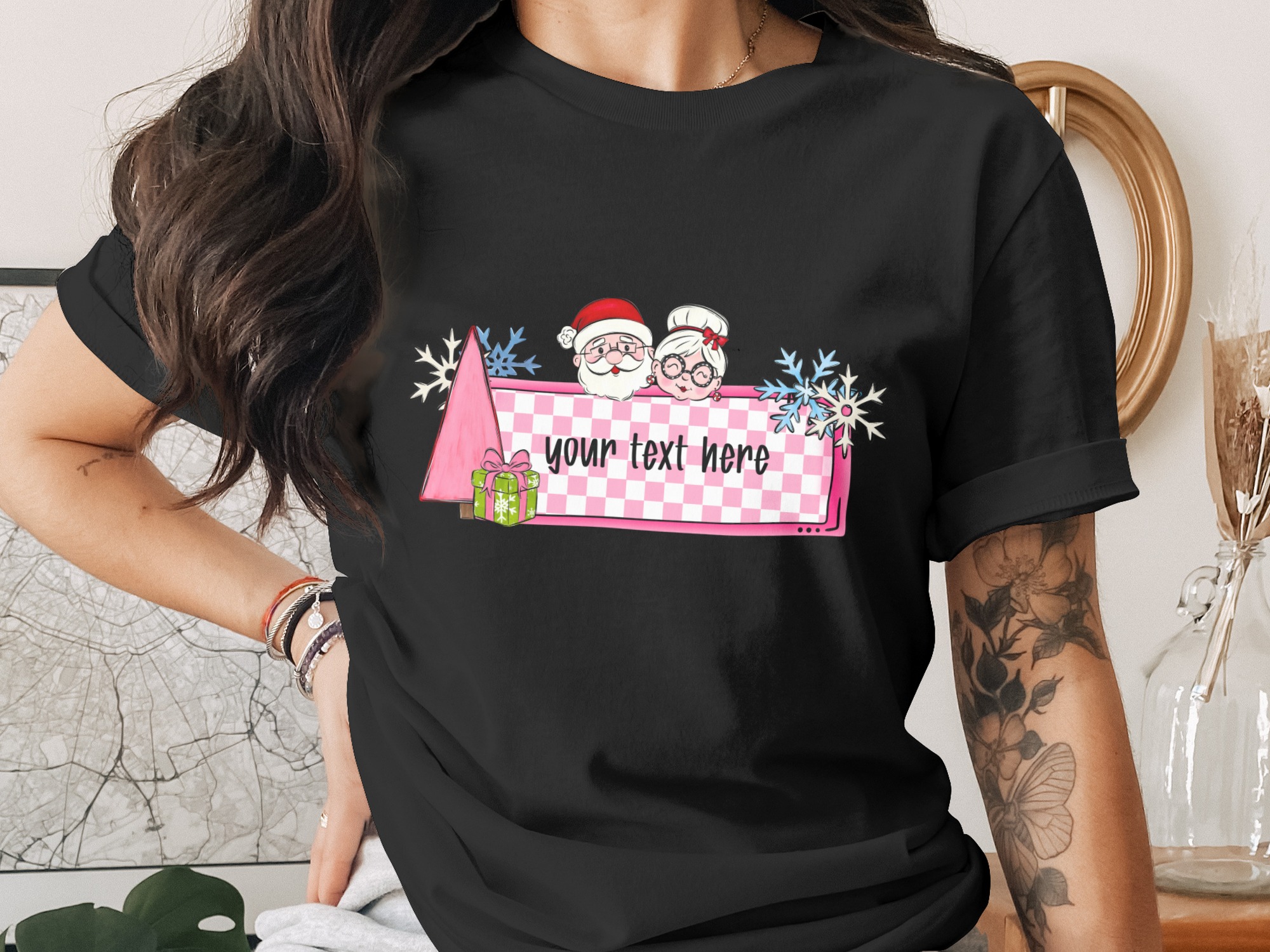 Custom Santa Digital Download Sublimation png, Christmas Digital png, Personalized Santa Design, Custom Text Santa, diy Santa png - Image 2