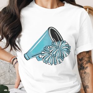 Cheerleader PNG Digital Download, Sublimation Design, Pom Poms Megaphone, Cheerleading Graphics, Spirit Team Clipart, Varsity SVG