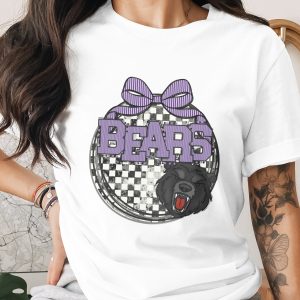Bears Design Digital Download, Sublimation PNG, DTF File, Cute Bow, Angry Bear Graphic, School Spirit, Sport Team Design, DIY Project