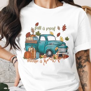 Fall Truck Digital Download, Sublimation PNG, Autumn Truck Art, Pumpkins Design, Fall is Proof, DTF Digital Download, Fall PNG
