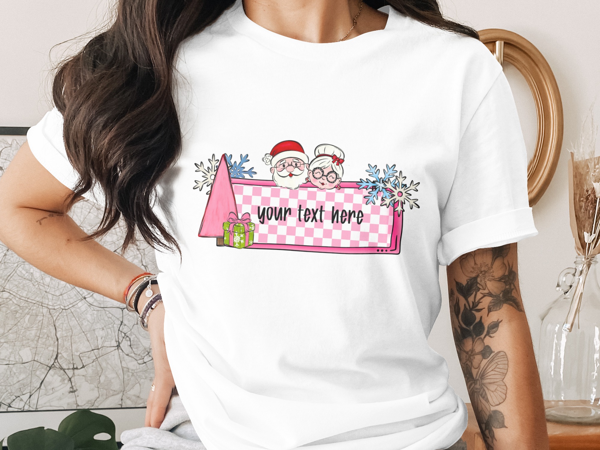 Custom Santa Digital Download Sublimation png, Christmas Digital png, Personalized Santa Design, Custom Text Santa, diy Santa png