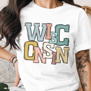 Wisconsin Digital, Sublimation DTF Digital Download PNG, Wisconsin State Pride, Wisconsin Gift, Wisconsin Souvenir, Travel Gift