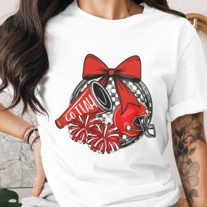 Go Team Spirit PNG, Cheerleader Sublimation Digital Download, Football Helmet, Pom Poms, Team Bow, Checkered, Digital Download for Shirts