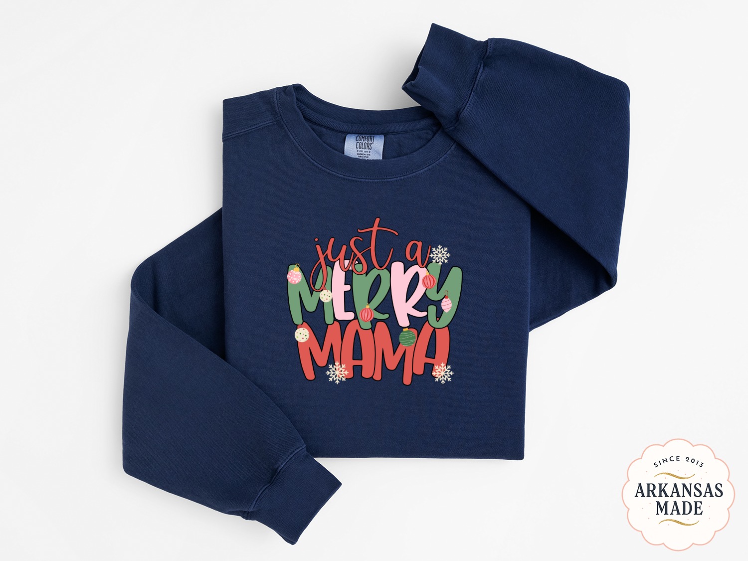 Just A Merry Mama Sweatshirt, Christmas Mama Sweatshirt, Holiday Sweatshirt, Mama Christmas Shirt, Gift For Mom, Christmas Gift Sweatshirt