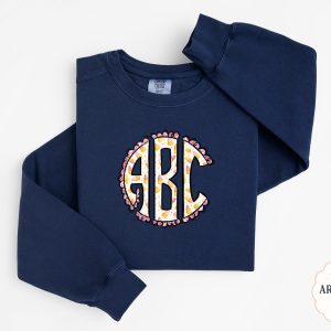 Candy Corn Monogram Sweatshirt, Halloween Sweatshirt, Fall Sweatshirt, Autumn Sweatshirt, Letter ABC Sweatshirt