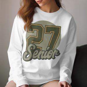 Senior 2027 Long Sleeve T-Shirt, Graduation Gift, Class of 2027 Shirt, High School Graduation Tee, College Graduation Shirt