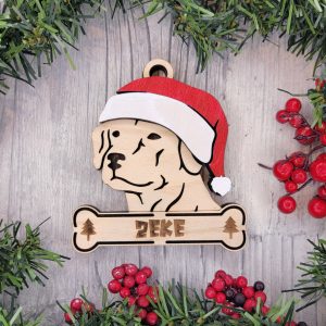 Custom RHODESIAN RIDGEBACK Dog Ornament, Pet Memorial Ornament, Personalized Pet Wood Ornament, Dog Christmas Ornament, Pet Ornament, Holiday Decor, Dog Gift