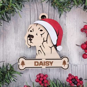 Custom VIZSLA Dog Ornament, Pet Memorial Ornament, Personalized Pet Wood Ornament, Dog Christmas Ornament, Pet Ornament, Holiday Decor, Dog Gift