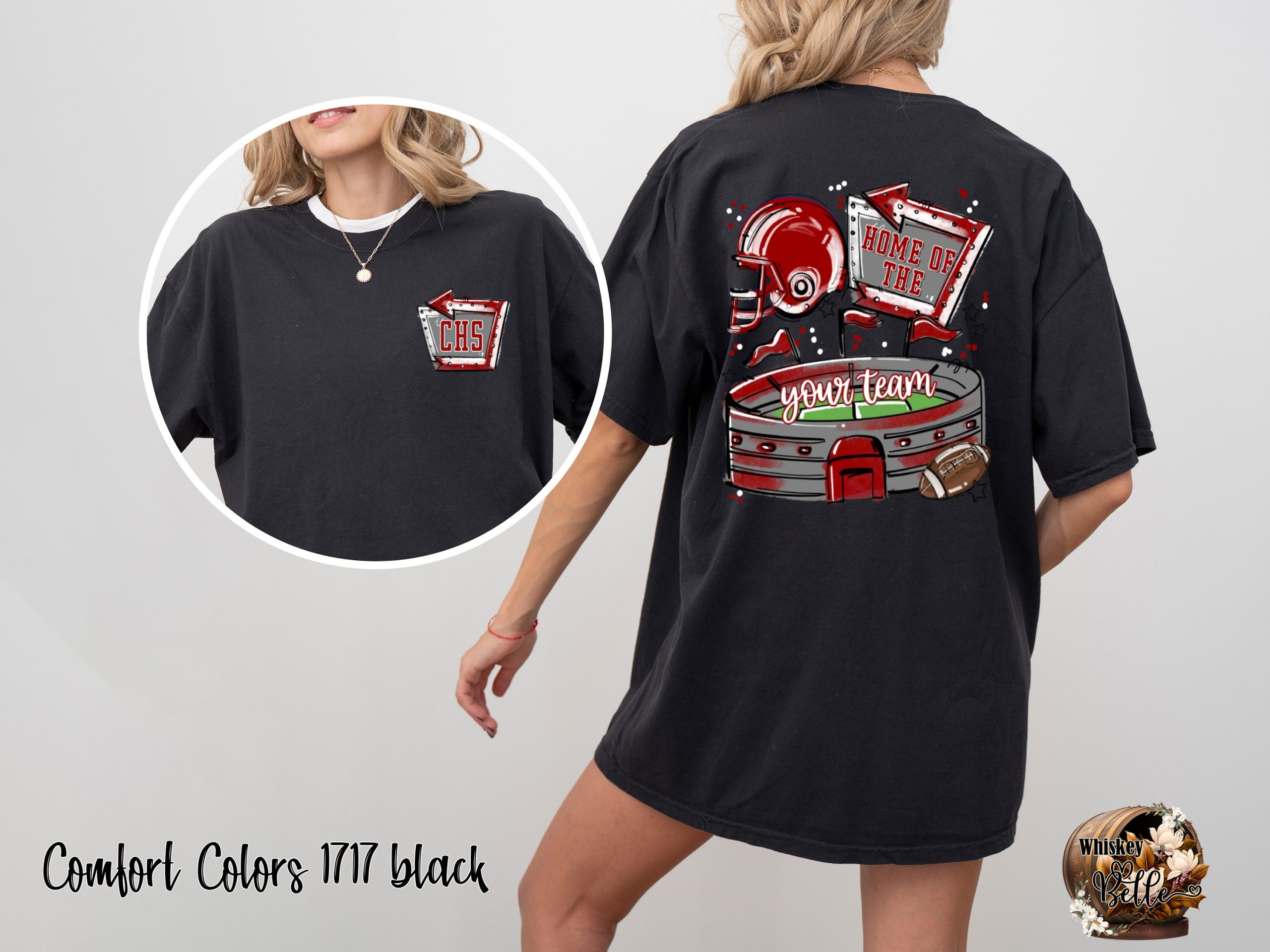 Your Team T-Shirt, Football Stadium Shirt, College T-Shirt, Game Day Apparel, Home Of The Team Tee, Sport Fan T-Shirt, College Football Tee - Image 2