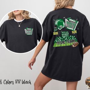 Custom Football T-Shirt, Personalized Team Apparel, Game Day Shirt, School Spirit Tee, Sport Fan Gift, Home Team T Shirt