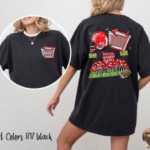 Custom Team Football T-Shirt, Personalized Game Day Tee, Home of the Team Shirt, Sports Fan Gift, Add Your Text T Shirt, Tailgate Party