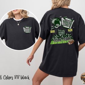 Custom Football Team T-Shirt, Personalized Game Day Tee, Home of the Team Shirt, Fan Apparel, Sports Fan Gift, Tailgate T Shirt