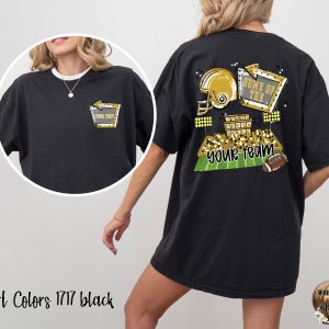 Custom Football Team T-Shirt, Personalized Game Day Apparel, Home of the Team Design, School Spirit Shirt, Your Text Here, Fan Gift