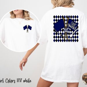 Color Guard T-Shirt, Band Tee, Flag T-Shirt, Diamond Pattern Shirt, Back Design T-Shirt, Band Parent Shirt, Marching Band T-Shirt
