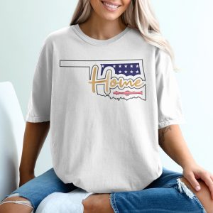 Oklahoma Home T-Shirt, State Pride, USA Flag, Patriotic Gift, Oklahoma Souvenir, Oklahoma Love, Oklahoma T Shirt, Oklahoma Roots